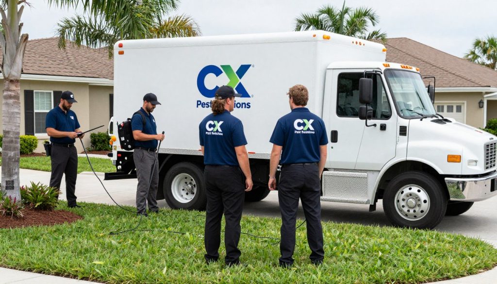 CX Pest Solutions professional team providing lawn care service in Cape Coral