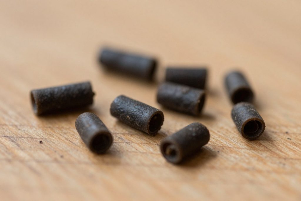 Close-up of rodent droppings found during Cape Coral home inspection